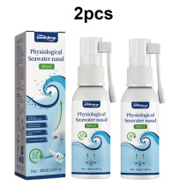 Saline Nasal Spray - Moisturizing Cleansing, Fragrance-Free, Non-Irritating, Home And Outdoor Use