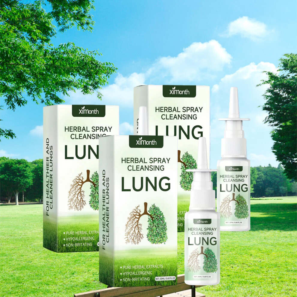 Bghone 3Pcs Set Of 20Ml Herbal Nasal Care Spray, Formulated With Non-Irritating Herbal Ingredients To Gently Cleanse Both