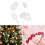 Multipurpose Fabric Leaves 200Pcs Set For DIY Projects-White 7