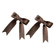 Knits Bows Curtain Clips Multipurpose Tiebacks For-Coffee color