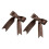 Knits Bows Curtain Clips Multipurpose Tiebacks For-Coffee color 1