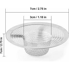 Elegantní kryt odtoku, síťované sítko odolné proti korozi a skvrnám nabízí univerzální design pro snadnou instalaci, hodí se do většiny