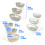 Stackable Kitchenware Serving Platters For Organizing-Yellow 4