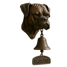 Farmhouses Welcome Doorbell Dog Head Sculpture Entry-Design 5