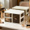 Étagère de bureau à tiroir transparent ayant une section-2 2