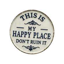 Panneau métallique de jardin avec Message amusant, Plaque-20