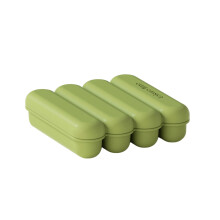 Bac à glace Flexible en Silicone, pour sucettes glacées et-Vert