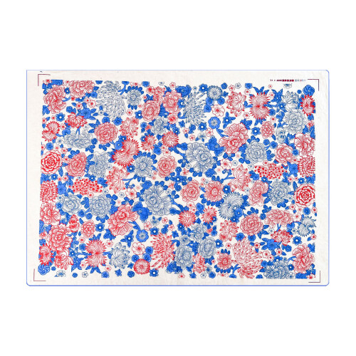 Pottery Decal Paper With Traditional Blue And White Pattern-028