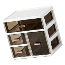 Étagère de bureau à tiroir transparent ayant une section-2