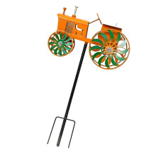 Metal Tractor Windmill for Garden Yard Lawn Decoration