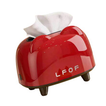 Praktische lente open tissue container plastic papieren-Rood