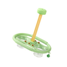 Bird Rotating Perch Toy Bird Rotation Toy with-Light Green