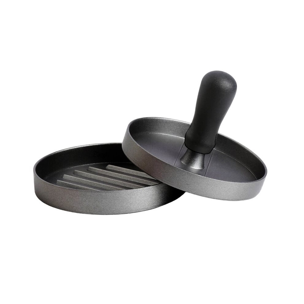 Burger Press Patty Maker, Non-Stick Aluminum Hamburger Mold With 100 Patty Papers For Kitchen Grill Bbq Camping 6034080275311