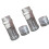 2Pieces Delicate Herb Grinders Jars Perfect-Clear base bottle 1