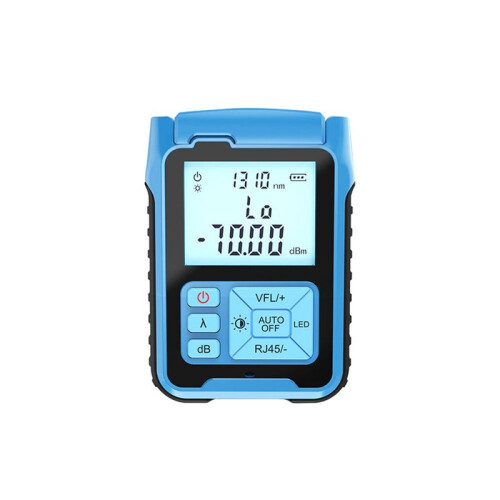 Optical Power Meter Optical Fiber Tester Visual Fault Locator Network Cable Test -70-10 Wavelength with LED Light