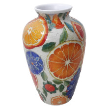 Unique Flower Vases Made by 120 Curved Puzzle Pieces 3D-1