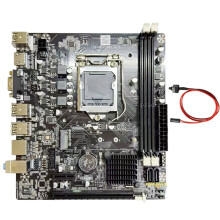 H61 Computer-Motherboard DDR3 LGA1155 -Kompatibel 2xDDR3-Steckplätze 6xUSB Unterstützt G1610 1620 1630 G2030 CPU
