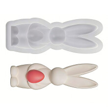 Moule à bougie en Silicone sur le thème de pâques, œufs de-2