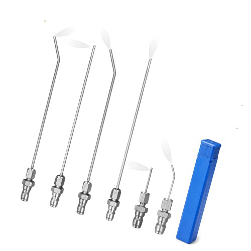 Aiguille de nettoyage 6 pièces avec pointe droite/courbée pour
