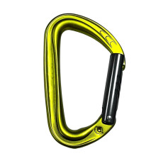 Verriegelbarer Kletterkarabiner mit Schnellverschluss, 24 KN, D-Förmiger Kletterhaken, Schnellverschluss-Geradhaken