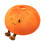 Coussin doux à thème en rouleau attrayant, confortable-Orange 1
