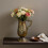 Petit Vase à fleurs doré, grand pot de fleurs mobile-25W424JD 5