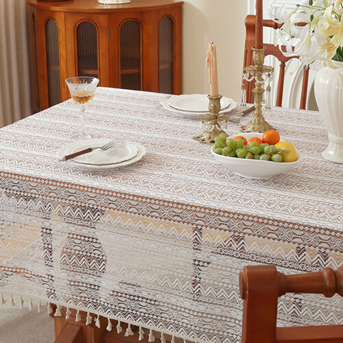Stylish Openwork Lace Table Cover Polyester Materials-140*140cm 1