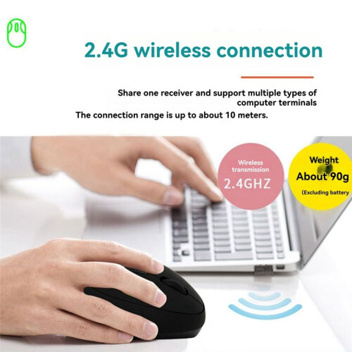 Ergonomic Mouse,  Wireless Vertical Mouse, Rechargeable , Quiet Clicks, 1600 DPI Adjustable, 2.4G Connect 2