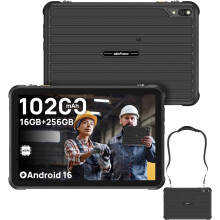 Ulefone Rugking Pad 2 Pro 4G Rugged Tablet, Android 16, 8GB 256GB Octa Core, 10.1" Corning Display, 48MP Rear Camera, 10200mAh- Black