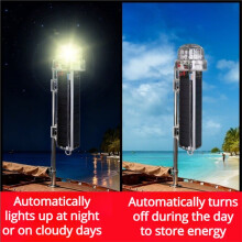 Solar Powered Marine Signal Lights LED Navigation Warning Lamps Waterproof Boat Beacons for Yacht Fishing Vessel