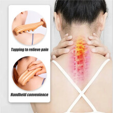 1Pcs Guasha Wood Stick Tools Wooden Therapy Scraping Lymphatic Drainage Massager,Double Row Point Treatment GuaSha Tools