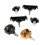 Motorcycle Steering Damper for   ZX-25R ZX-4R Stabilizer Steering Damper Buffer Mount A 5