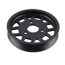 Premium Black Anodized Aluminum Power Steering Pulley for E46 E36 E39 E38 X5 E53 Z3 for M52TU M54 Engine Parts