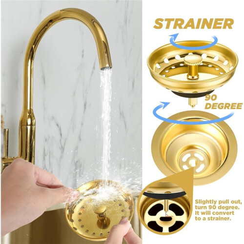 3-1/2 Inch Kitchen Sink Drain Strainer Assembly Garbage Disposal Flange Stopper Plug Garbage Disposal  Guard 1