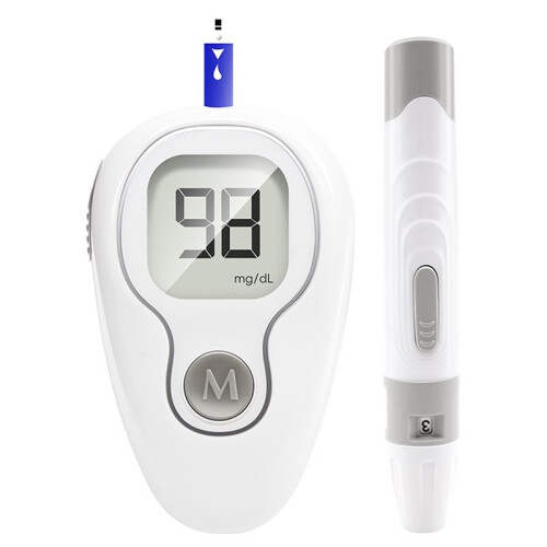 Bloedglucosemeter, Glucosemeter, Diabetestester, Bloedsuikermonitor, Digitale Glucosemeter, Complete Set 1