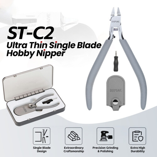 DSPIAE ST-C2 Ultra-Thin Single Blade Nipper for Gundam Model Assembly Making Precision Cutting Plier DIY Model Building 1