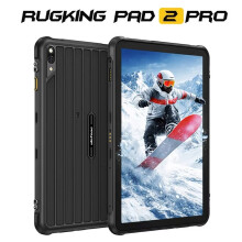 (Black) Ulefone RugKing Pad 2 Pro Rugged Tablet 10200mAh 10.1"Up to 8GB RAM,128GB ROM Android 16 48MP 10.1" ,Black