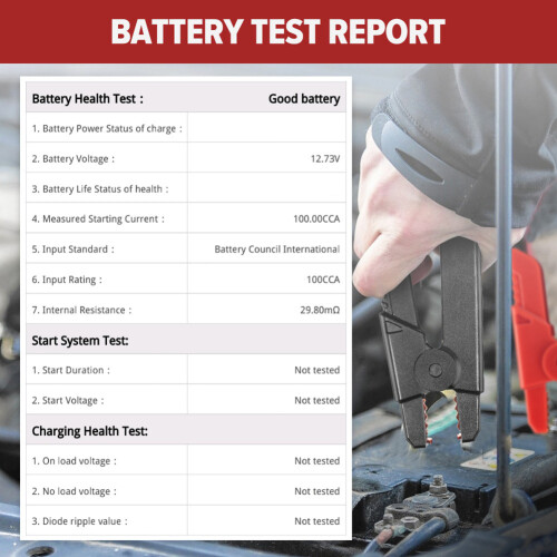 Launch Upgraded BST360 6V 12V Car Battery Tester  Charging Cranking System Analyzer for Android Phone Launch X431 1