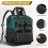 Tool Backpack, Multi-Pocket, Large Capacity, Rubber Bottom, Multi-Functional Tool Storage Backpack 8