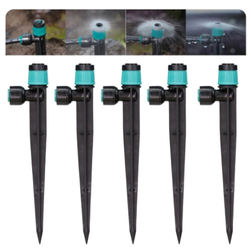 10Pcs 360 Degree Rotating Watering Sprinkler Floor Insert-Blue 2