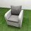 Fimous Fimous Rattan Adjustable Reclining Chair Light Grey 2