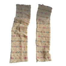 Textured Knitted Gloves Long Cuffs Half Finger Style Women-BY