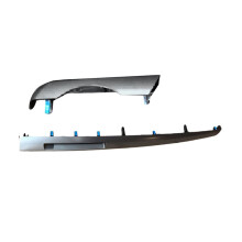 1Pair Car Dashboard Trim Clock Bezel Chrome Plate Kit for RAV4 2013-2018 Electronic Clock Trim Strip Cover