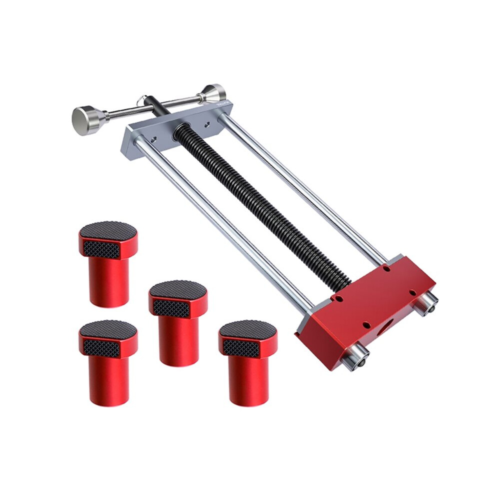 Workbench Front Inertia Vise 4Pcs 19Mm Bench Dogs Clamp Set With Non-Slip Silicone Pads Woodworking Clamp 4714154715159
