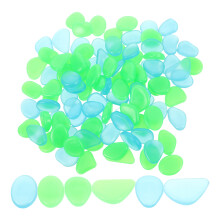 100Stk Leuchtsteine Resin Für Aquarien Garten