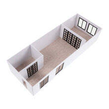 1Set Weißes Architekturmodell Für Kinder Abs+acryl Material