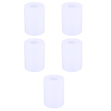 5Pcs White Plastic Lamp Shades Cylinder E27 Socket for Home Lighting