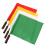 4 Pcs Referee Flag Flags Match Signal Taste Stainless Steel 1