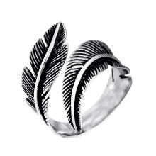 Anneaux Acier Plume Mode Et Durable
