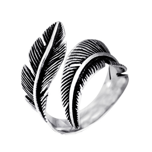 Anneaux Acier Plume Mode Et Durable